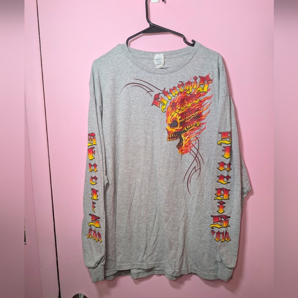Skull Sturgis Bike Rally Anniversary Long Sleeve Shirt - Picture 2 of 7